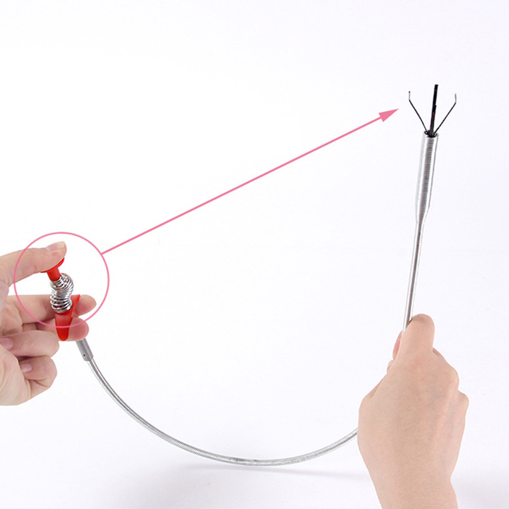Drain Snake Flexible - 85cm 길이의 전문가용 배수관 청소 도구,