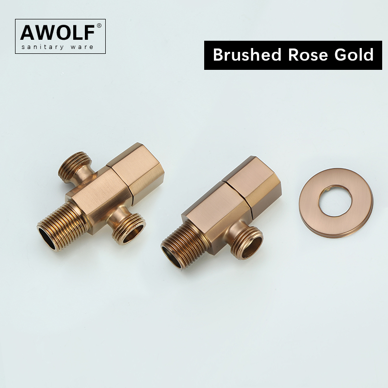 변기 충전 밸브 브러시드 로즈 골드 벽걸이 앵글 밸브, - Toilet Fill Valve 리뷰 및 가격